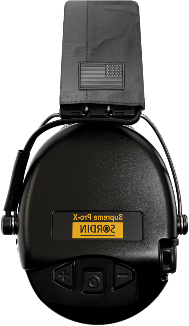 Sordin Supreme Pro-X Active Shooting Earmuff with US Headband & Gel Cushions
