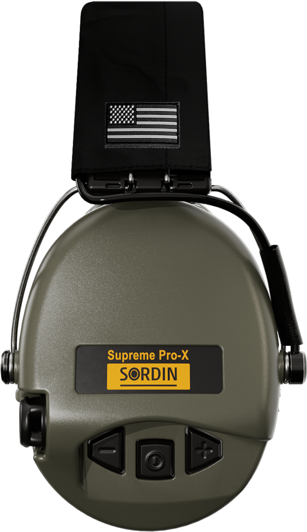 Sordin Supreme Pro-X Active Shooting Earmuff with US Headband & Gel Cushions