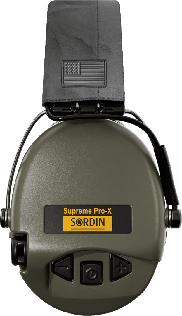 Sordin Supreme Pro-X Active Shooting Earmuff with US Headband & Gel Cushions